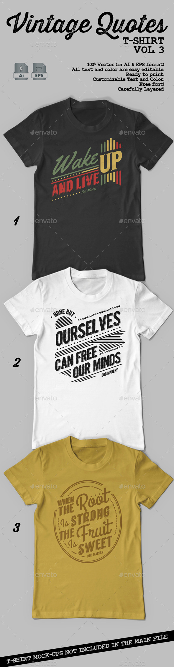 Vintage Quotes T-Shirt Vol 3 Vintage Quotes T-Shirt Vol 3