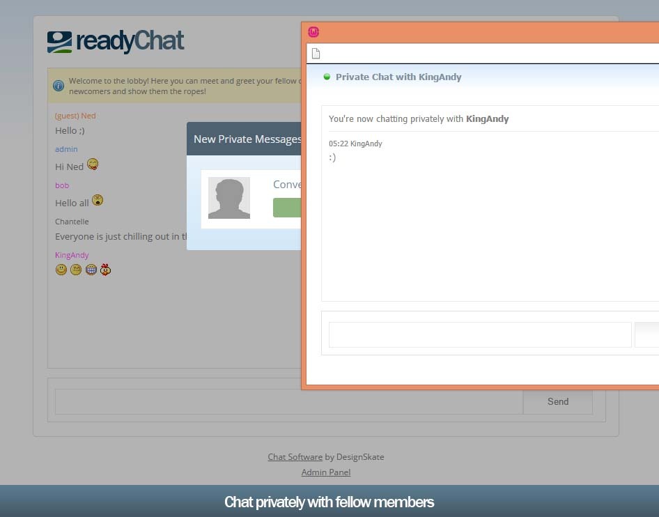 Write a chat room in php
