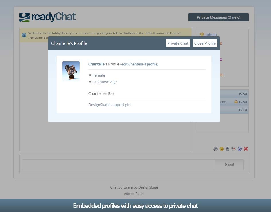Write a chat room in php