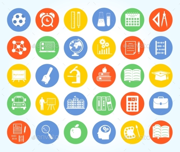 Back to School Icon Set (Icons)