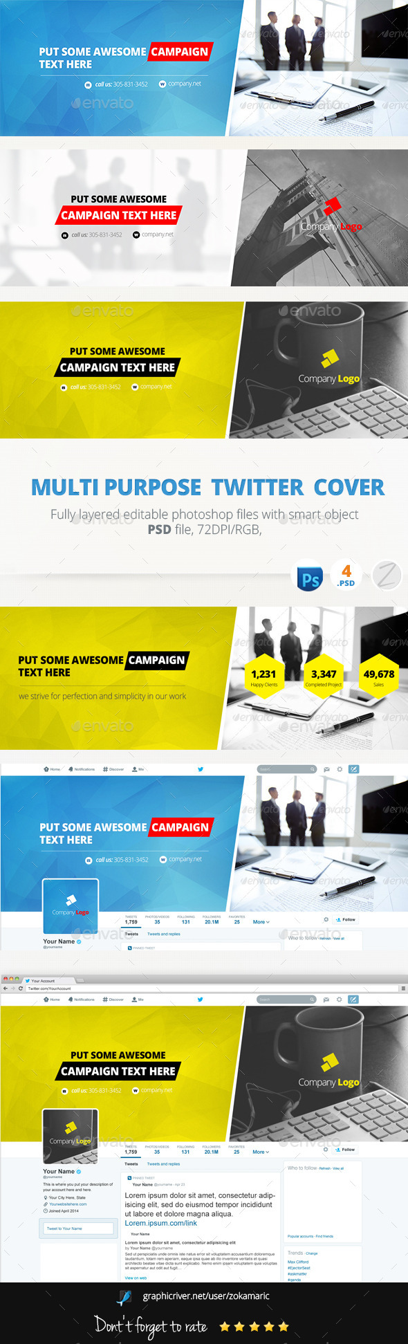 GraphicRiver Multi Purpose Twitter 9325012 GraphicRiver Multi Purpose Twitter 9325012