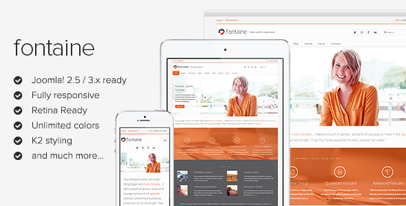 Fontaine Clean Business Joomla Template Fontaine Clean Business Joomla Template