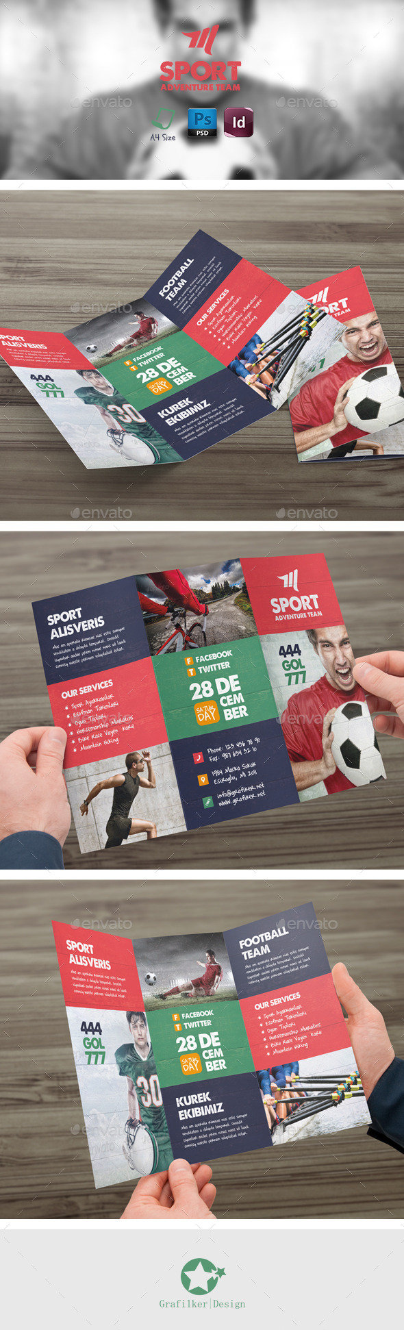Sport Tri-Fold Templates (Brochures)