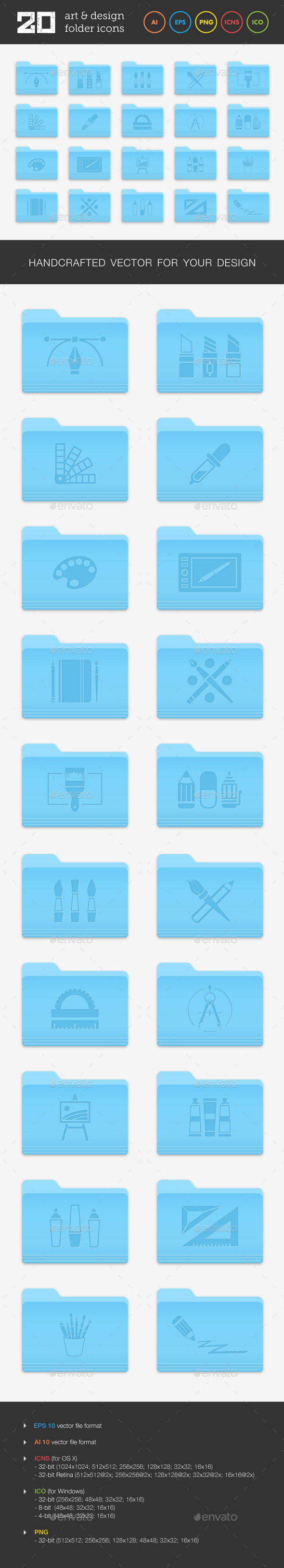 GraphicRiver Art and Design Folder Icons Set 1 9304188 GraphicRiver Art and Design Folder Icons Set 1 9304188