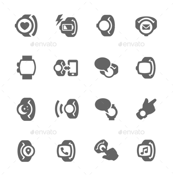 Smart Watch Icons (Objects)