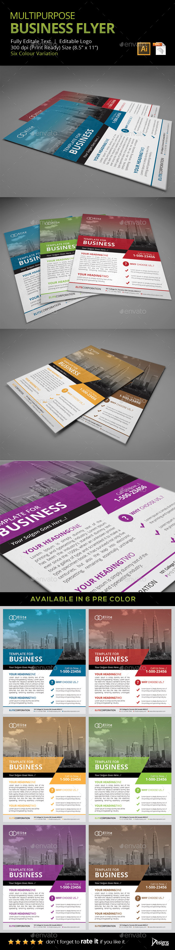 Flyer - Multipurpose Business Flyer 8 (Corporate)