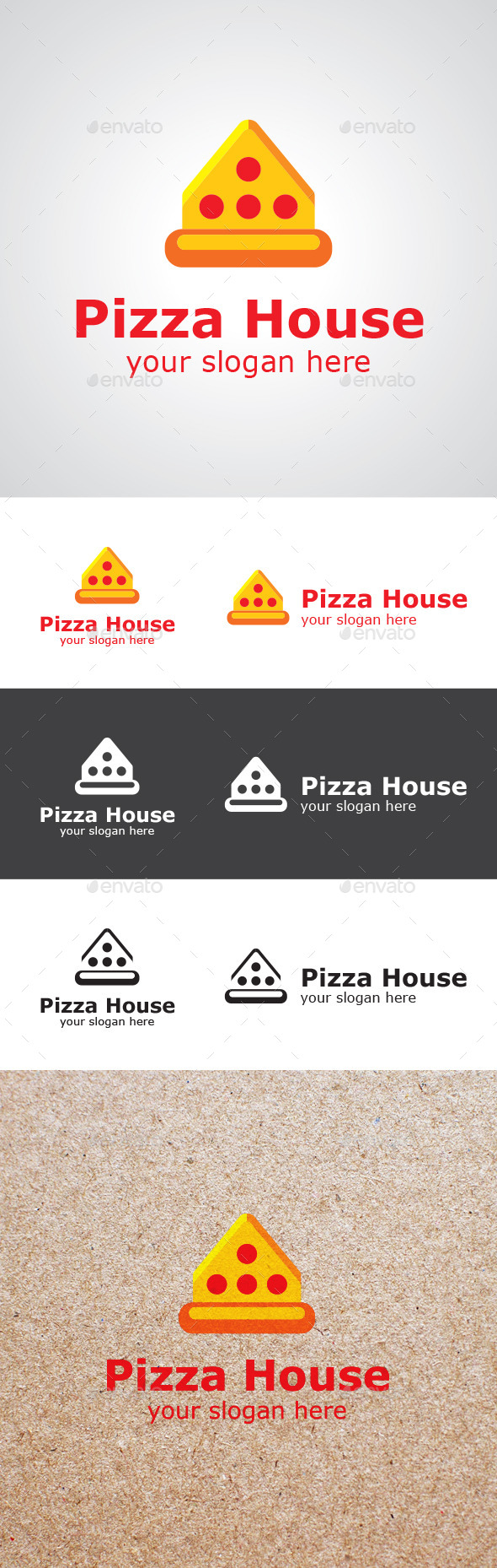 GraphicRiver Pizza House Logo Design 9329625 GraphicRiver Pizza House Logo Design 9329625
