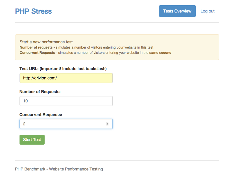 php test tool CodeCanyon  by PHP Stress Tool crivion Test