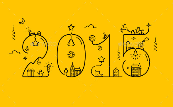 2015 Inscription with Decoration 2015 Inscription with Decoration
