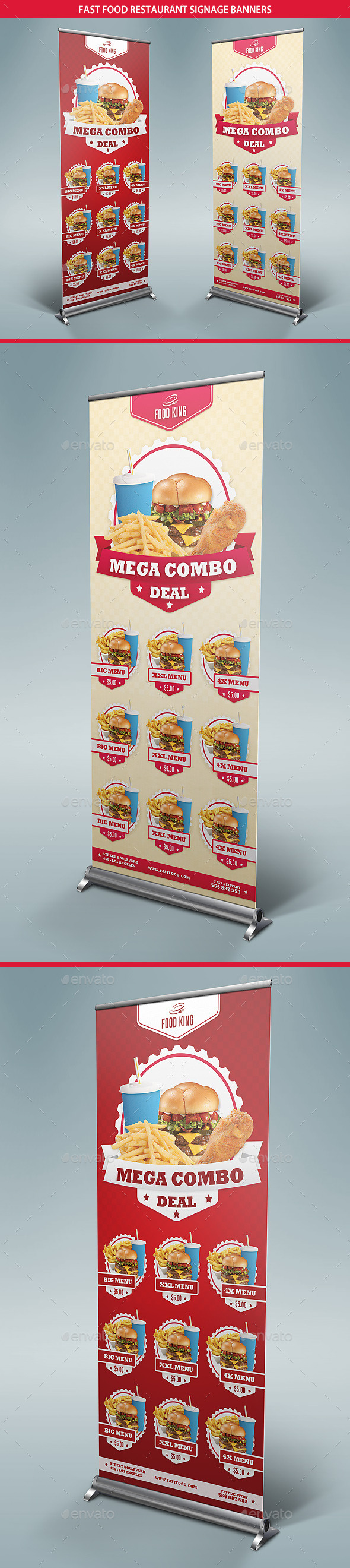 GraphicRiver Restaurant Fast Food Menu Signage Banners 9276677 GraphicRiver Restaurant Fast Food Menu Signage Banners 9276677
