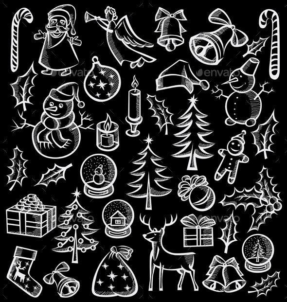 GraphicRiver Christmas Objects and Elements 9332391 GraphicRiver Christmas Objects and Elements 9332391