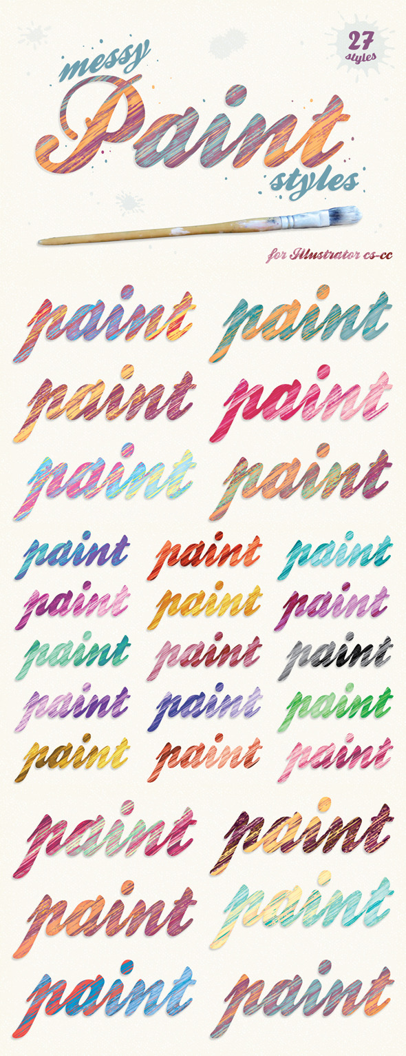 Messy Paint Styles Messy Paint Styles