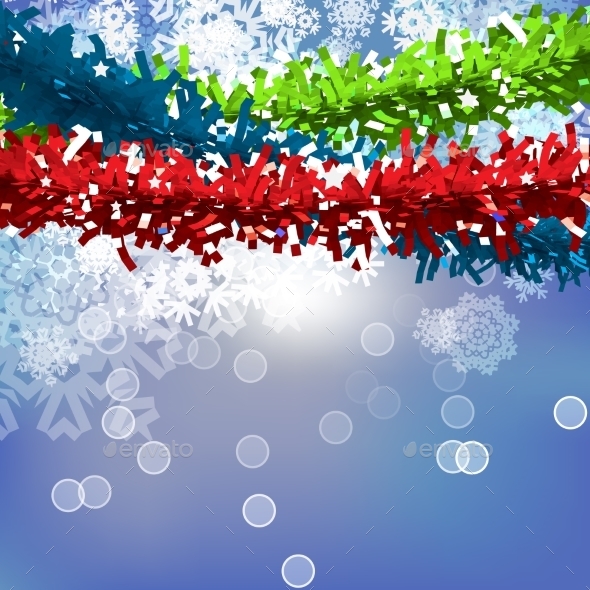 GraphicRiver Vector Christmas Garland Background 9332895 GraphicRiver Vector Christmas Garland Background 9332895