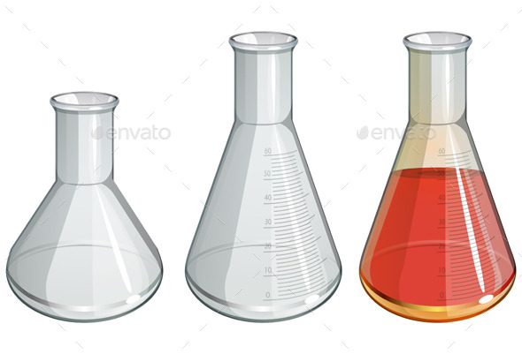 Chemistry Apparatus Flask Set Illustration Chemistry Apparatus Flask Set Illustration