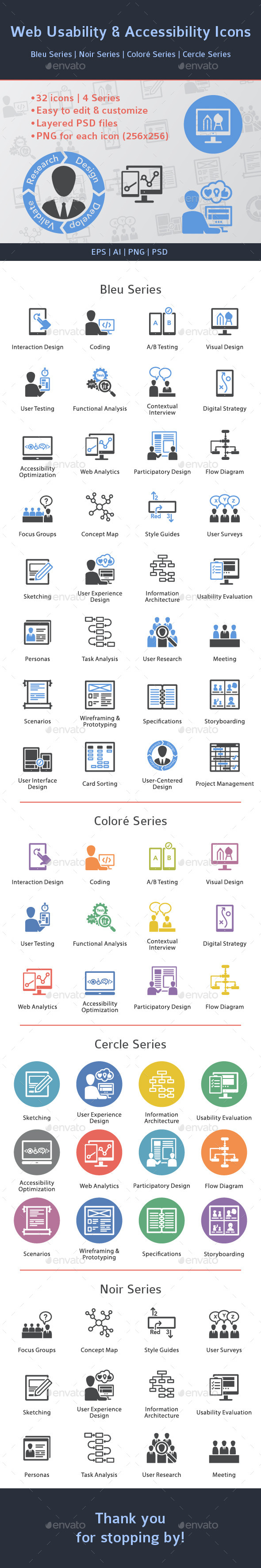 Web Usability & Accessibility Icons (Web)