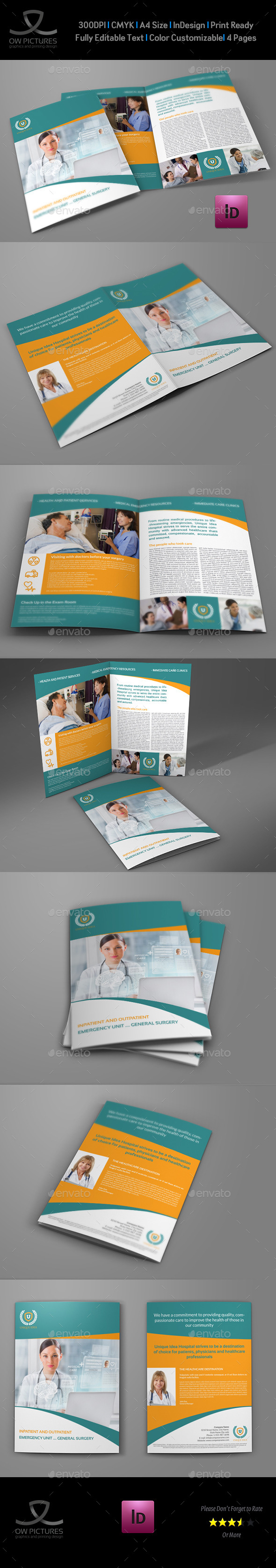 GraphicRiver Hospital Bi-Fold Brochure Template Vol.2 9334242 GraphicRiver Hospital Bi-Fold Brochure Template Vol.2 9334242