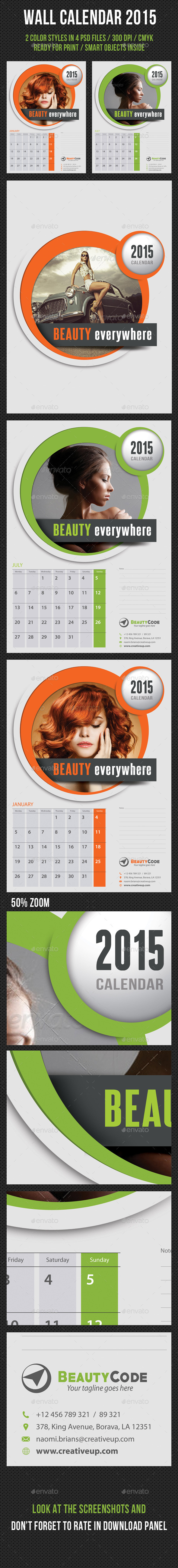 GraphicRiver Wall Calendar 2015 V05 9334630 GraphicRiver Wall Calendar 2015 V05 9334630