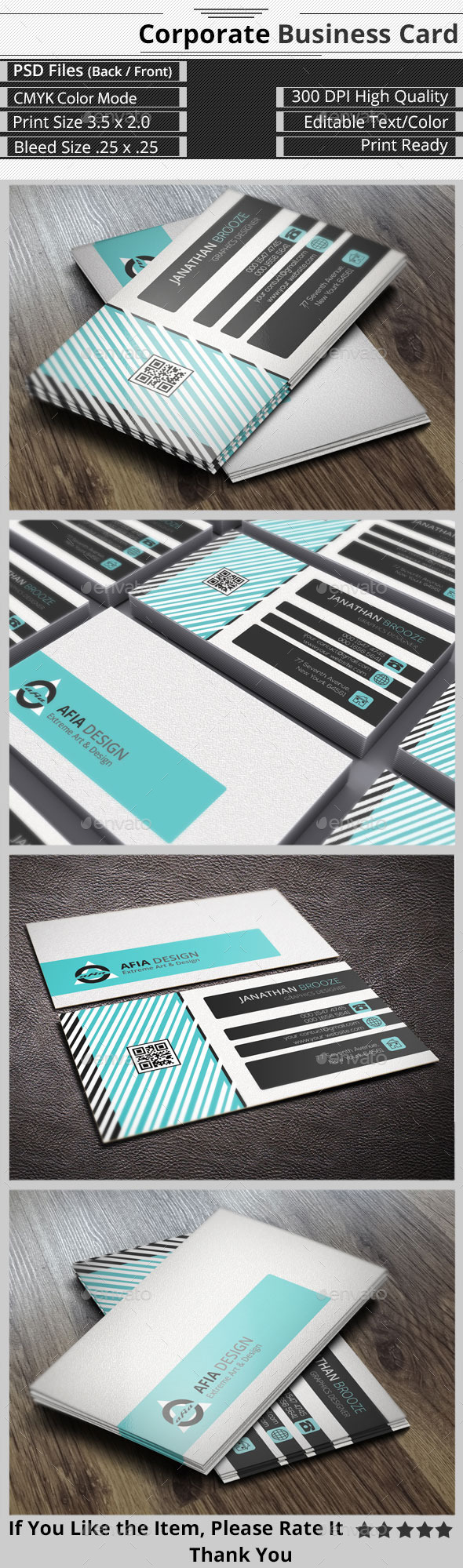 Smart & Creative Corporate Business Card (Corporate)