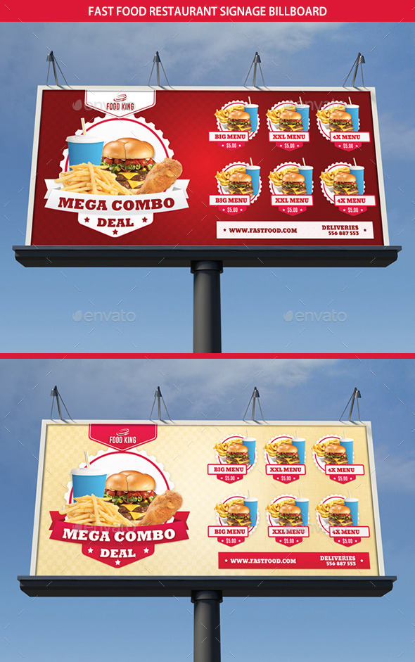 Restaurant Fast Food Signage Billboard (Signage)