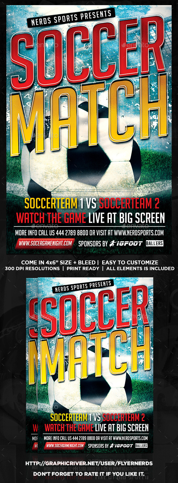 Kick Off Soccer Flyer (Sports)