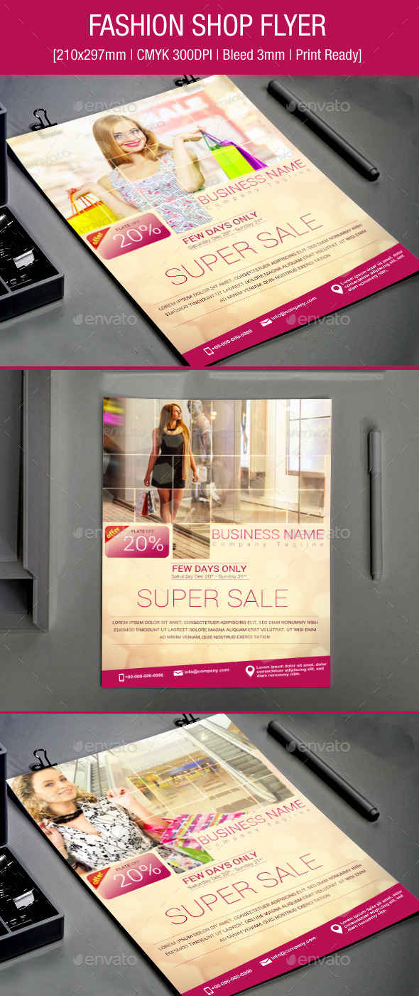 GraphicRiver Fashion Shop Flyer 9336406 GraphicRiver Fashion Shop Flyer 9336406