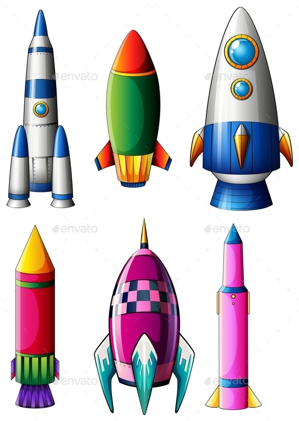 GraphicRiver Different Rocket Designs 9336691 GraphicRiver Different Rocket Designs 9336691