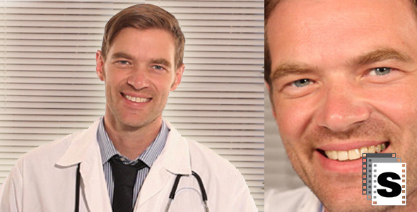Doctor In Office Smilling Doctor In Office Smilling