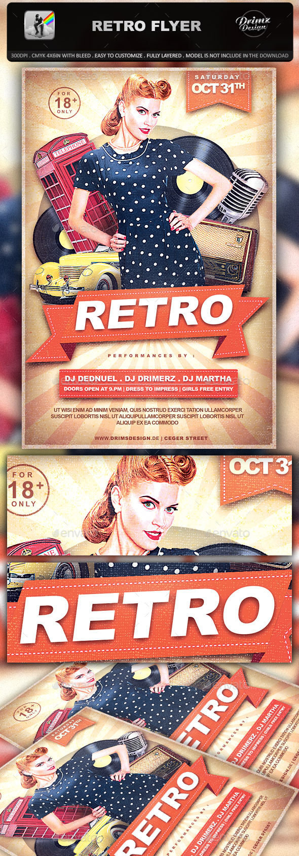 Retro Flyer (Events)