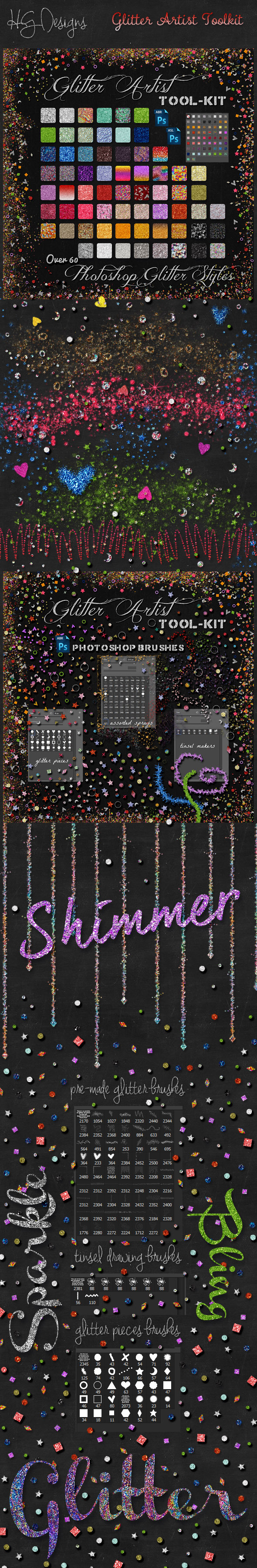 GraphicRiver Glitter Artist Toolkit 9338424 GraphicRiver Glitter Artist Toolkit 9338424