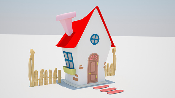 3DOcean 3da cartoon house 9338429 3DOcean 3da cartoon house 9338429