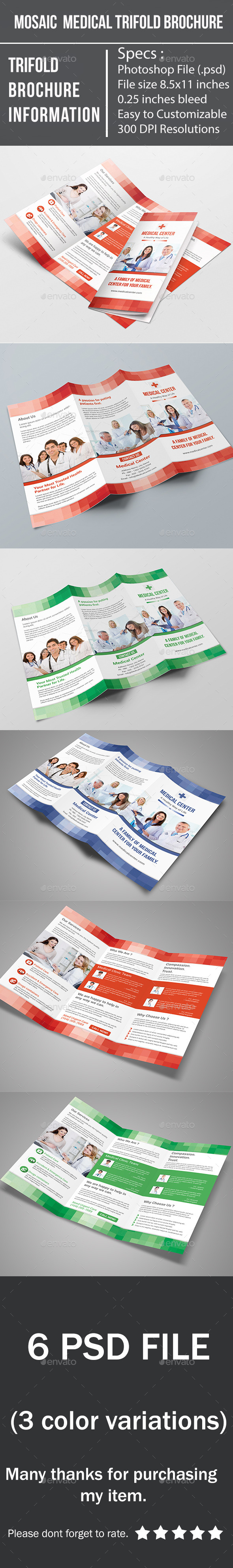 Mosaic Medical Trifold Brochure Mosaic Medical Trifold Brochure