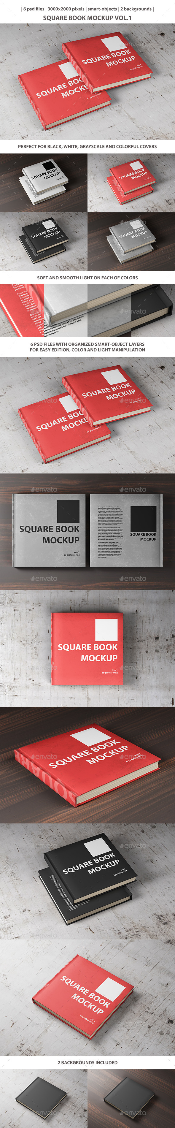 GraphicRiver Square Book Mockup Vol 1 9340005 GraphicRiver Square Book Mockup Vol 1 9340005