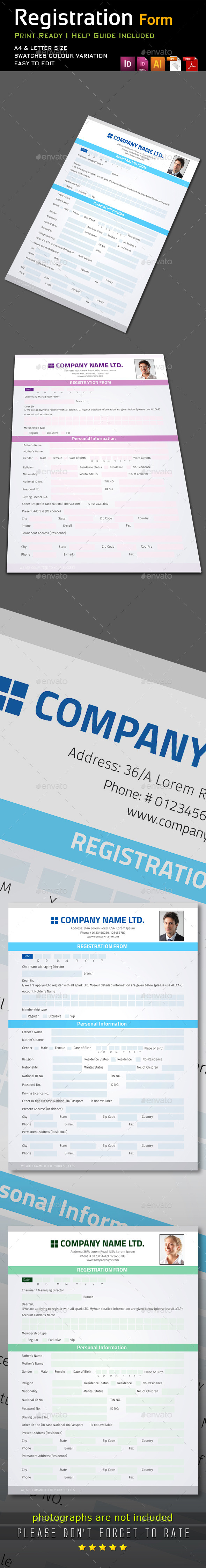 GraphicRiver Registration Form 9302958 GraphicRiver Registration Form 9302958
