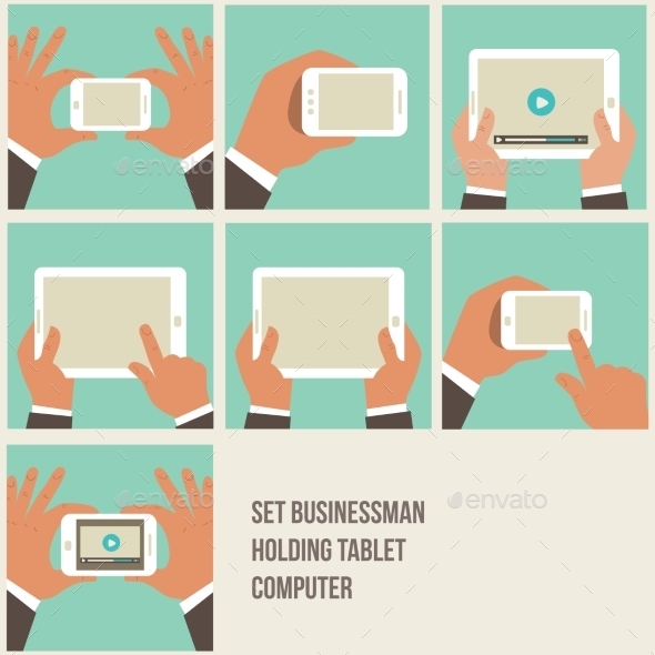 GraphicRiver Flat Hands Holding Devices Icons 9340870 GraphicRiver Flat Hands Holding Devices Icons 9340870