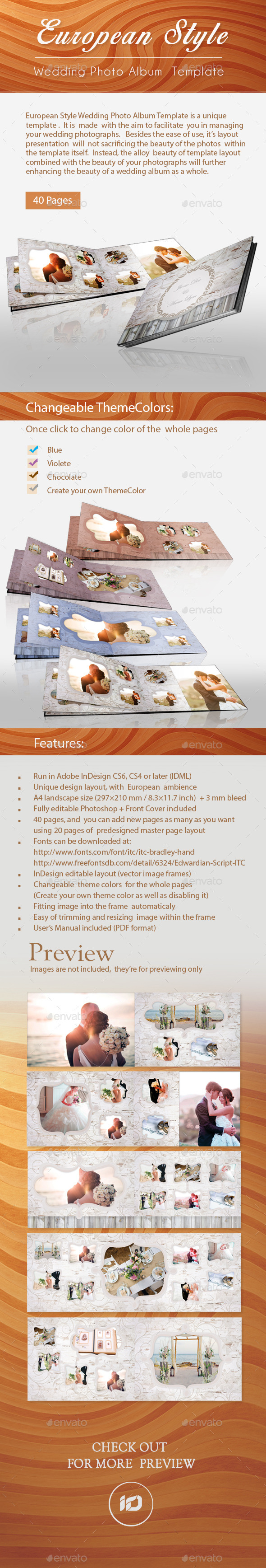 GraphicRiver European Style Wedding Photo Album Template 9275121 GraphicRiver European Style Wedding Photo Album Template 9275121