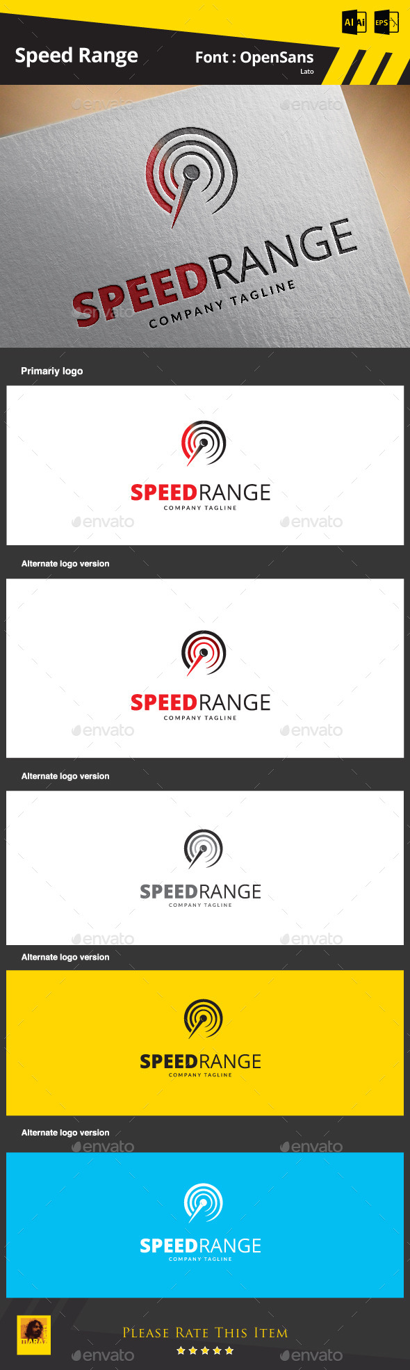 Speed Range Logo Template