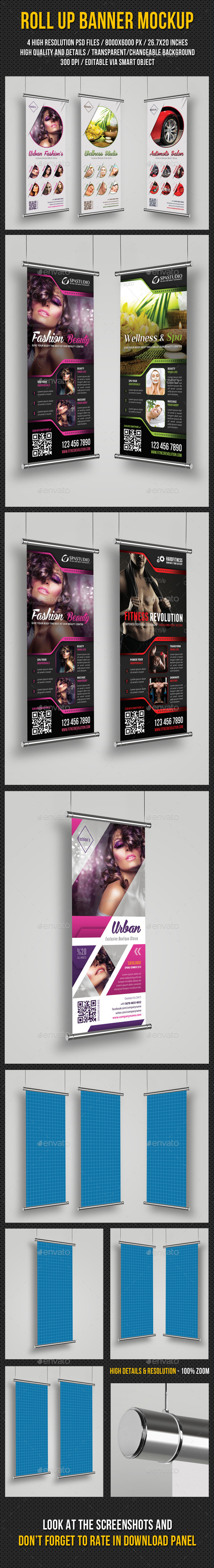 GraphicRiver Roll Up Banner Mockup 9342507 GraphicRiver Roll Up Banner Mockup 9342507