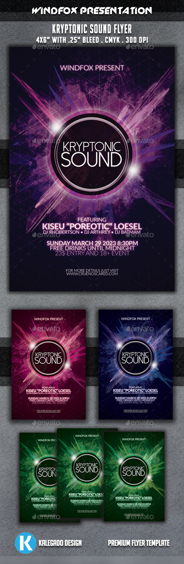 GraphicRiver Kryptonic Sound Flyer 9342760 GraphicRiver Kryptonic Sound Flyer 9342760
