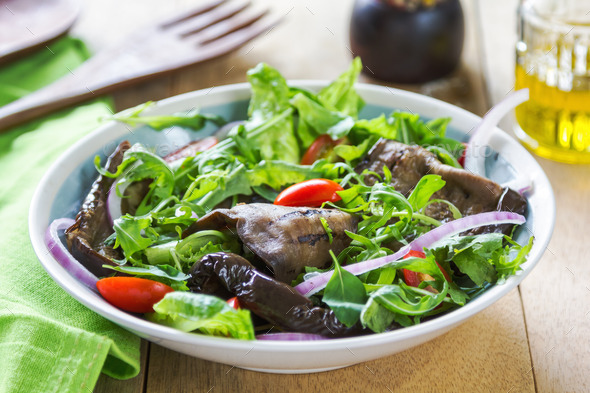 Grilled Aubergine salad (Misc) Photo Download