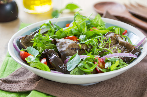 Grilled Aubergine salad (Misc) Photo Download