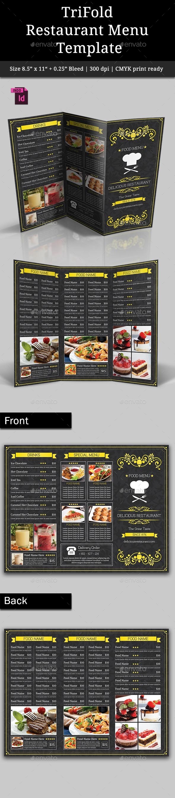 GraphicRiver TriFold Restaurant Menu Template Vol 3 9318763 GraphicRiver TriFold Restaurant Menu Template Vol 3 9318763