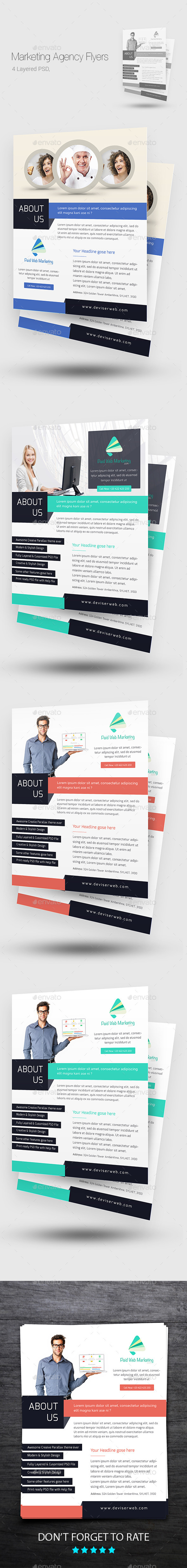 Creative Marketing Agency Flyer/Poster Templates (Corporate)