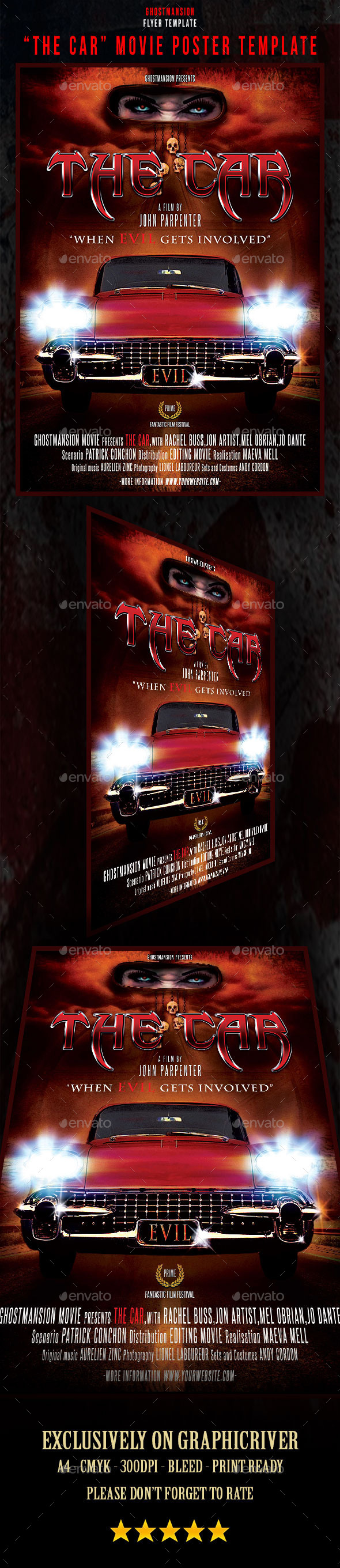 The Car Movie Poster Template (Miscellaneous)