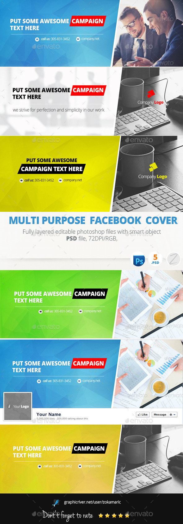 GraphicRiver Multi Purpose Facebook Cover 9298253 GraphicRiver Multi Purpose Facebook Cover 9298253