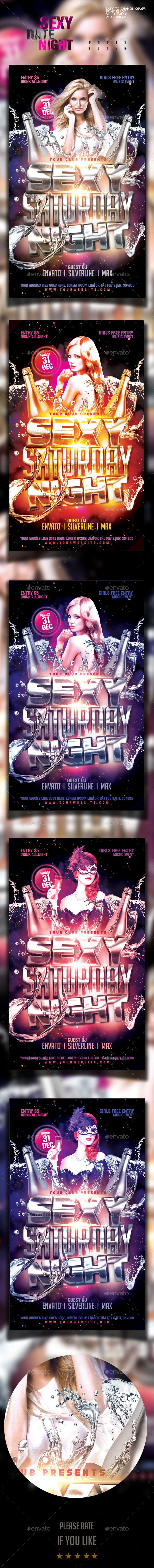 Sexy Saturday Night Party Flyer Template