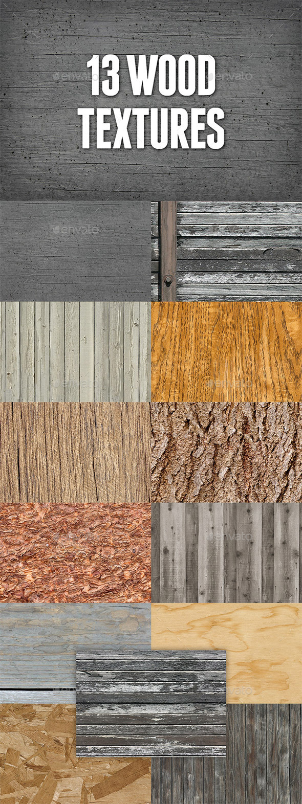 Seamless Wood Textures Pack 1 (Wood)