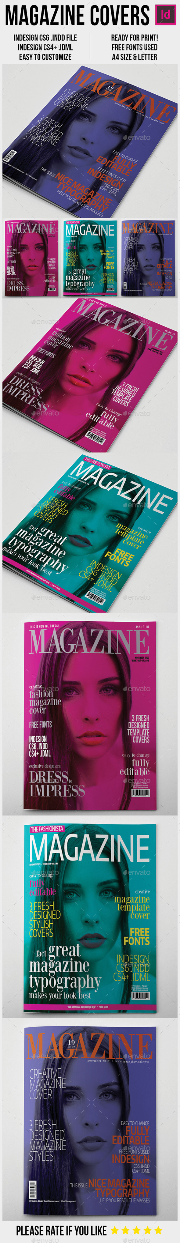 Magazine Cover Templates Magazine Cover Templates