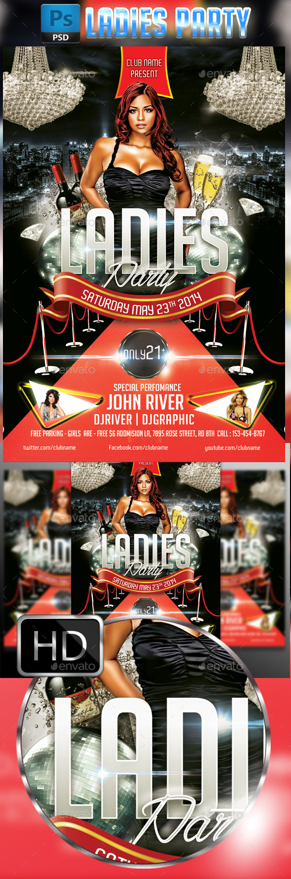 GraphicRiver Ladies Party #4 9350552 GraphicRiver Ladies Party #4 9350552