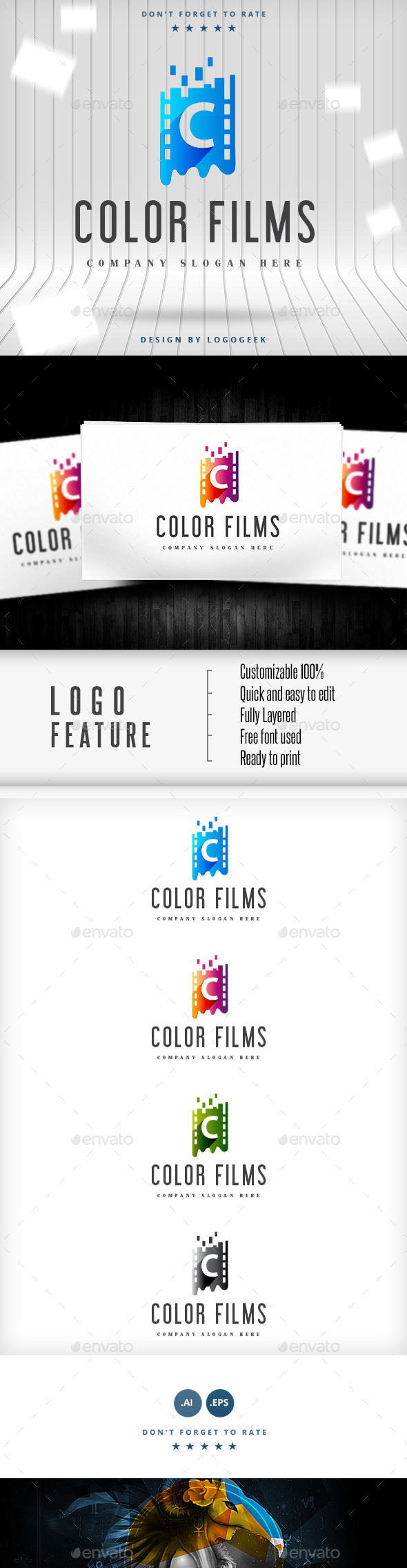 GraphicRiver Color Films Logo 9350902 GraphicRiver Color Films Logo 9350902