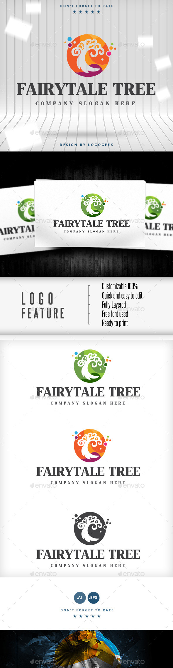 GraphicRiver Fairytale Tree Logo 9350917 GraphicRiver Fairytale Tree Logo 9350917